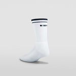 Clay Active men's white and black tennis sock on white background online shop image.