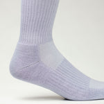 Clay Active men's athletic crew sock close up showing ventilation.